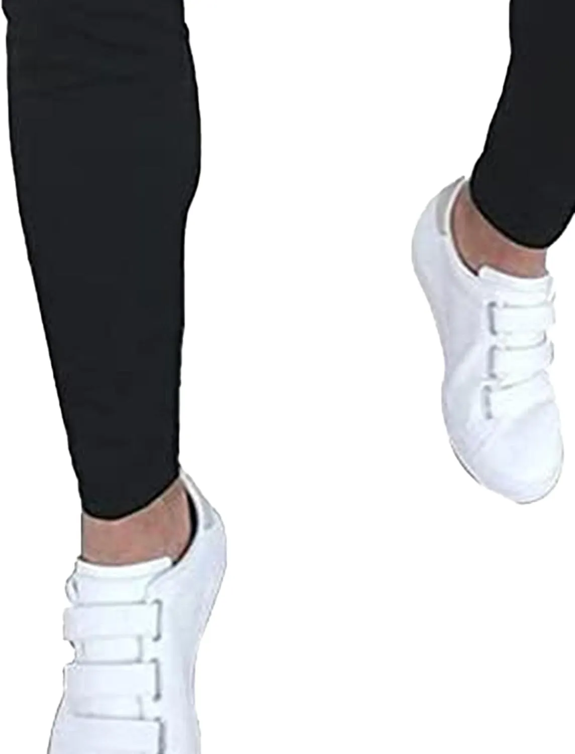 Men's Slim Fit Plaid Pencil Pants Chinos Flat Front Tapered Trousers Casual Business Sports Dress Pants