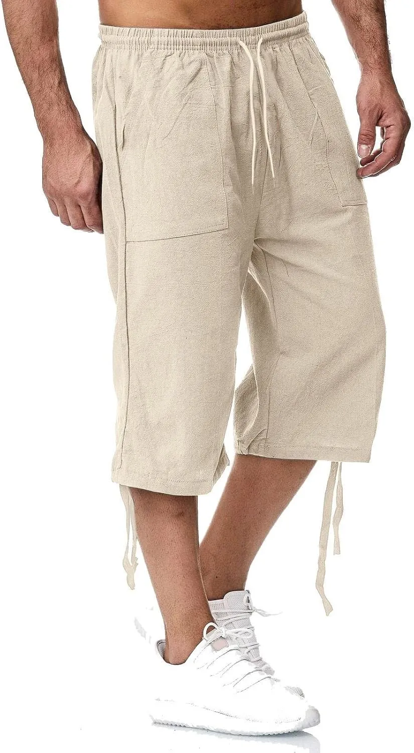 Mens Solid Color Casual Pants Japanese Sports Slim Pants Feet Chinos Men