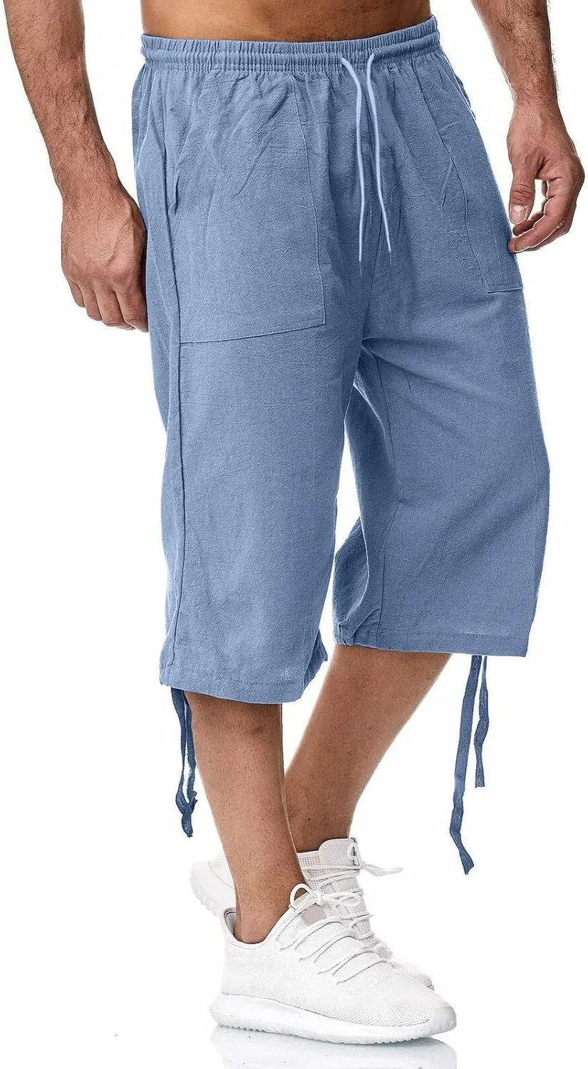 Mens Solid Color Casual Pants Japanese Sports Slim Pants Feet Chinos Men