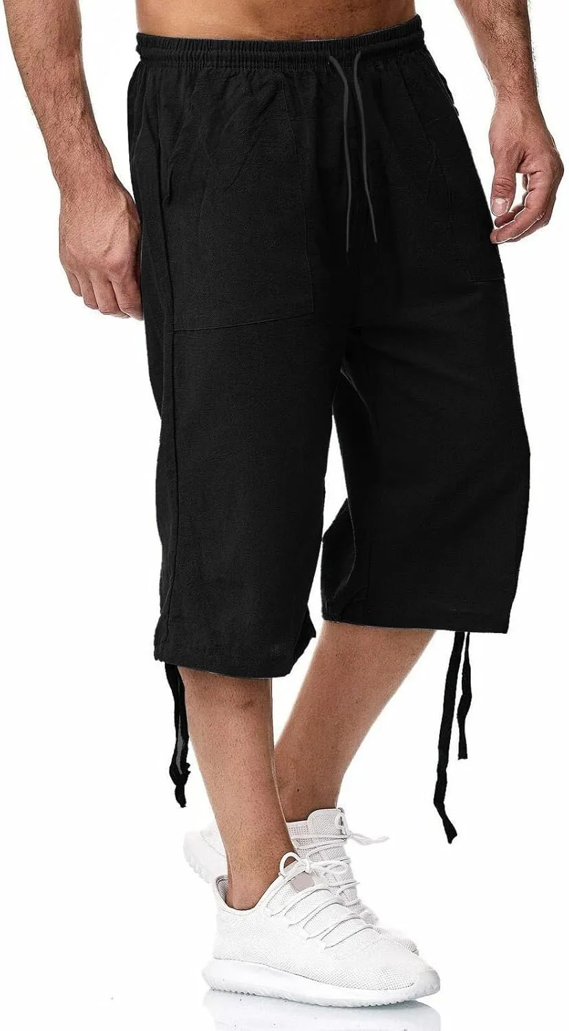 Mens Solid Color Casual Pants Japanese Sports Slim Pants Feet Chinos Men