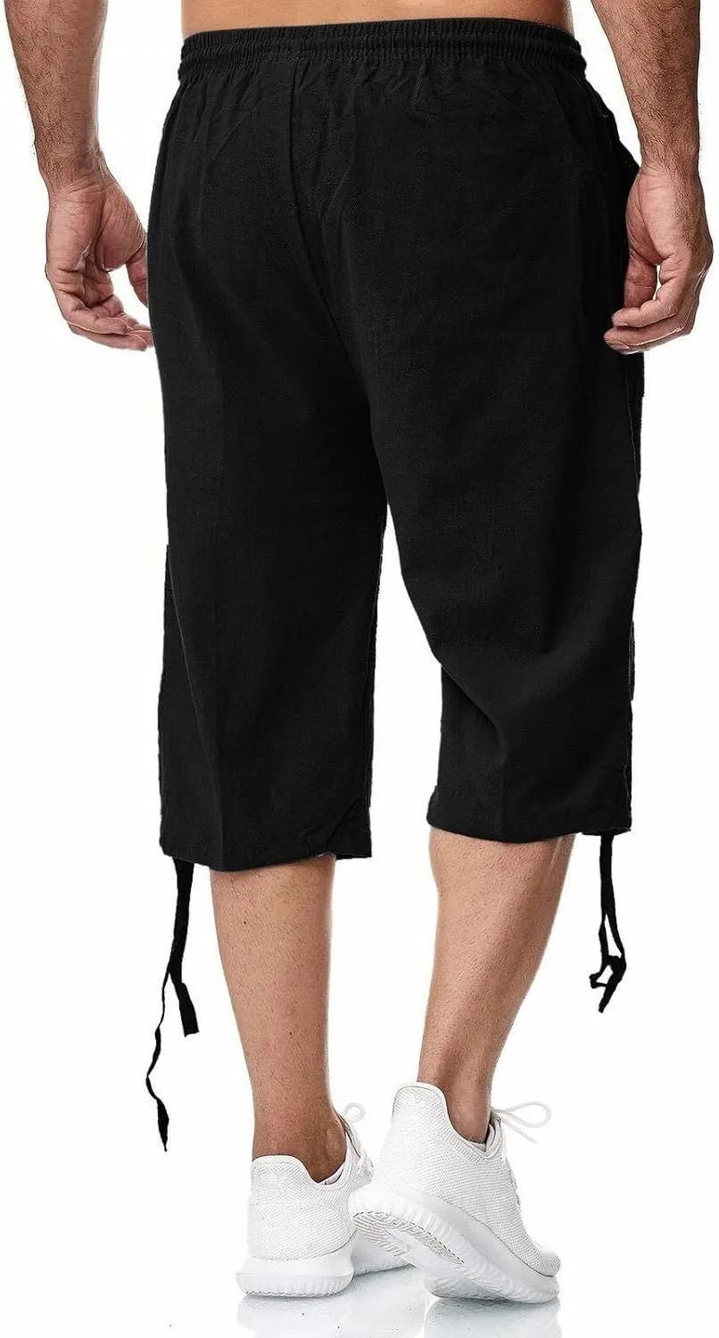 Mens Solid Color Casual Pants Japanese Sports Slim Pants Feet Chinos Men