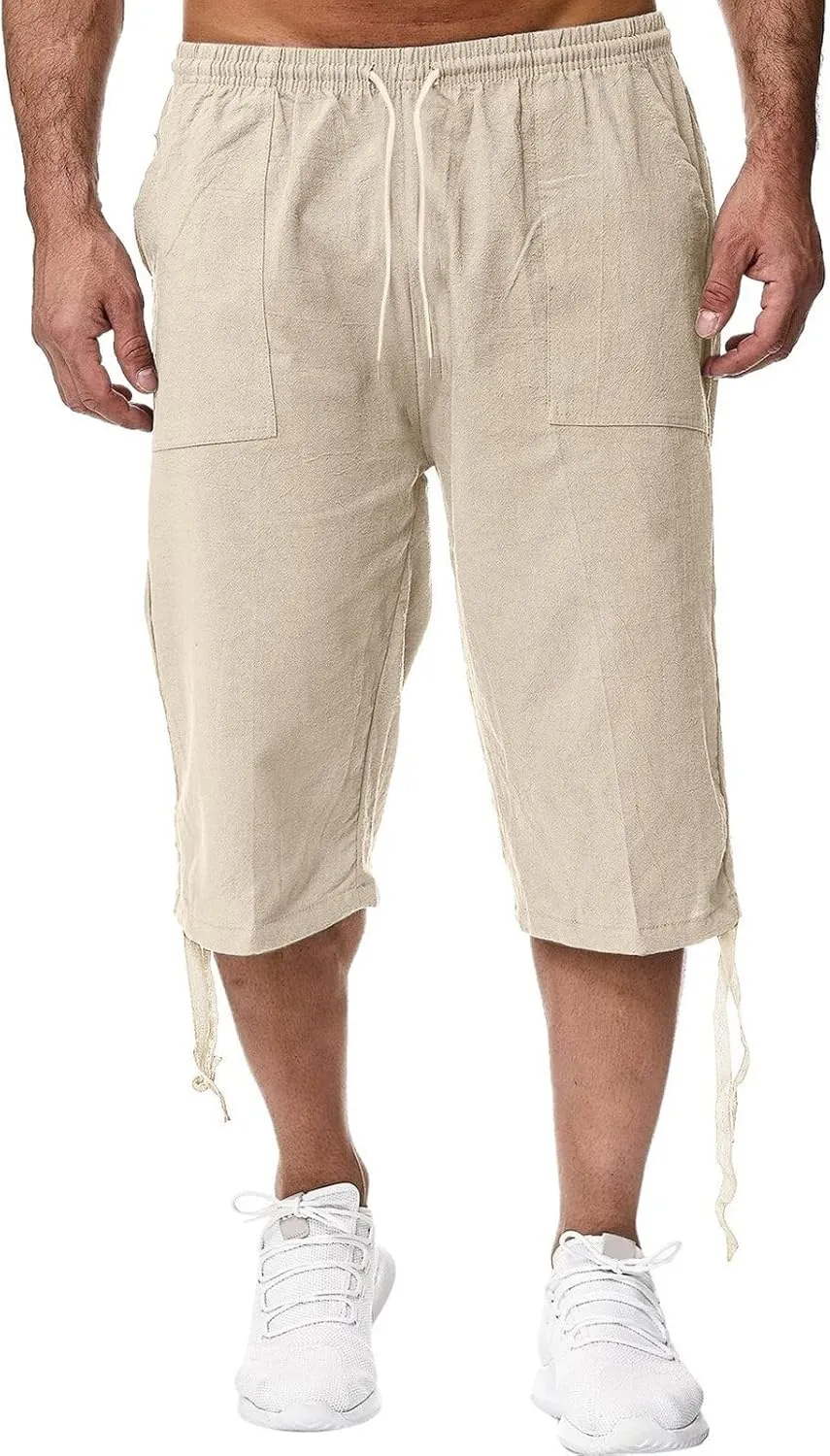 Mens Solid Color Casual Pants Japanese Sports Slim Pants Feet Chinos Men