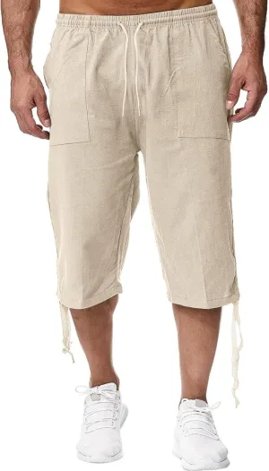 Mens Solid Color Casual Pants Japanese Sports Slim Pants Feet Chinos Men