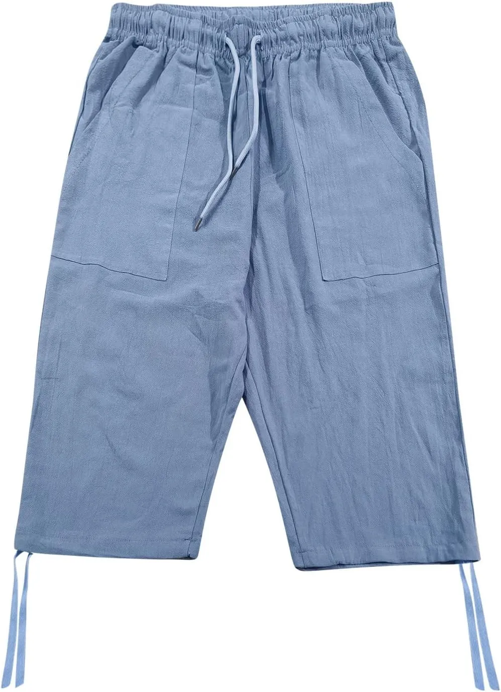 Mens Solid Color Casual Pants Japanese Sports Slim Pants Feet Chinos Men