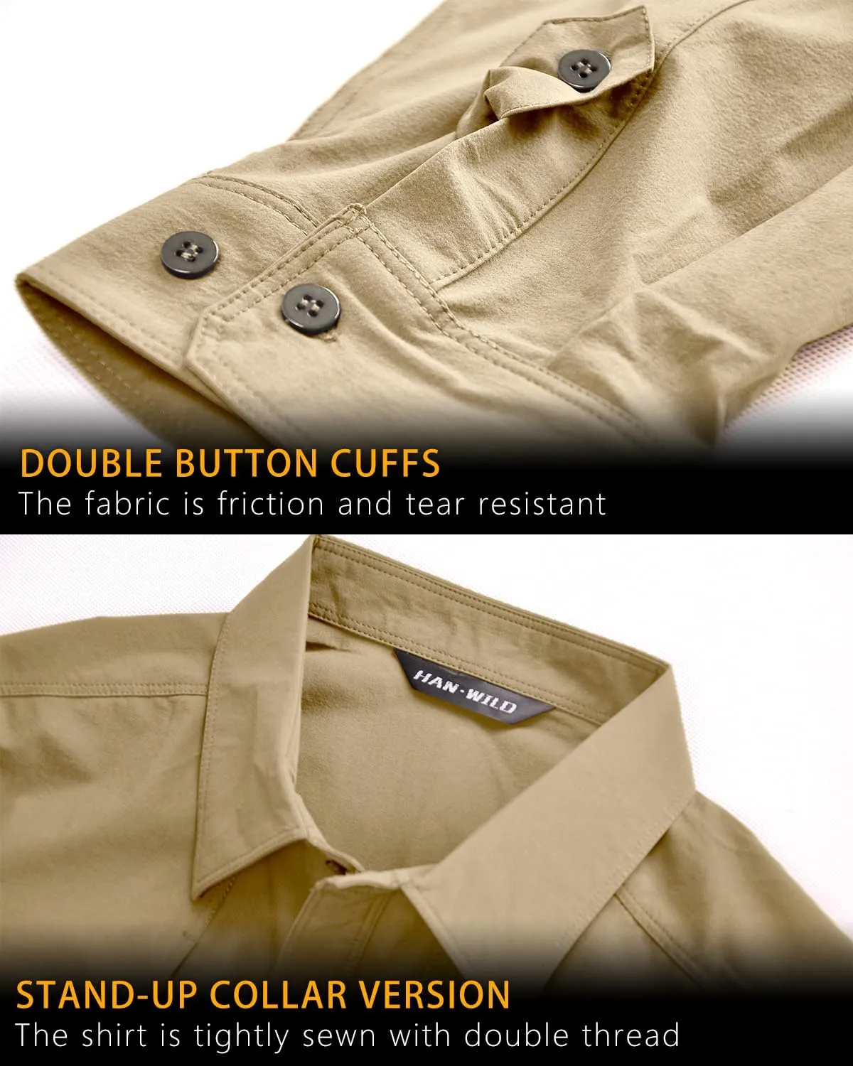 Men's Tactical Shirts Breathable Quick Dry Long Sleeve Fishing Shirt Sun Protection Outdoor Lightweight Button-Up Work Shirt