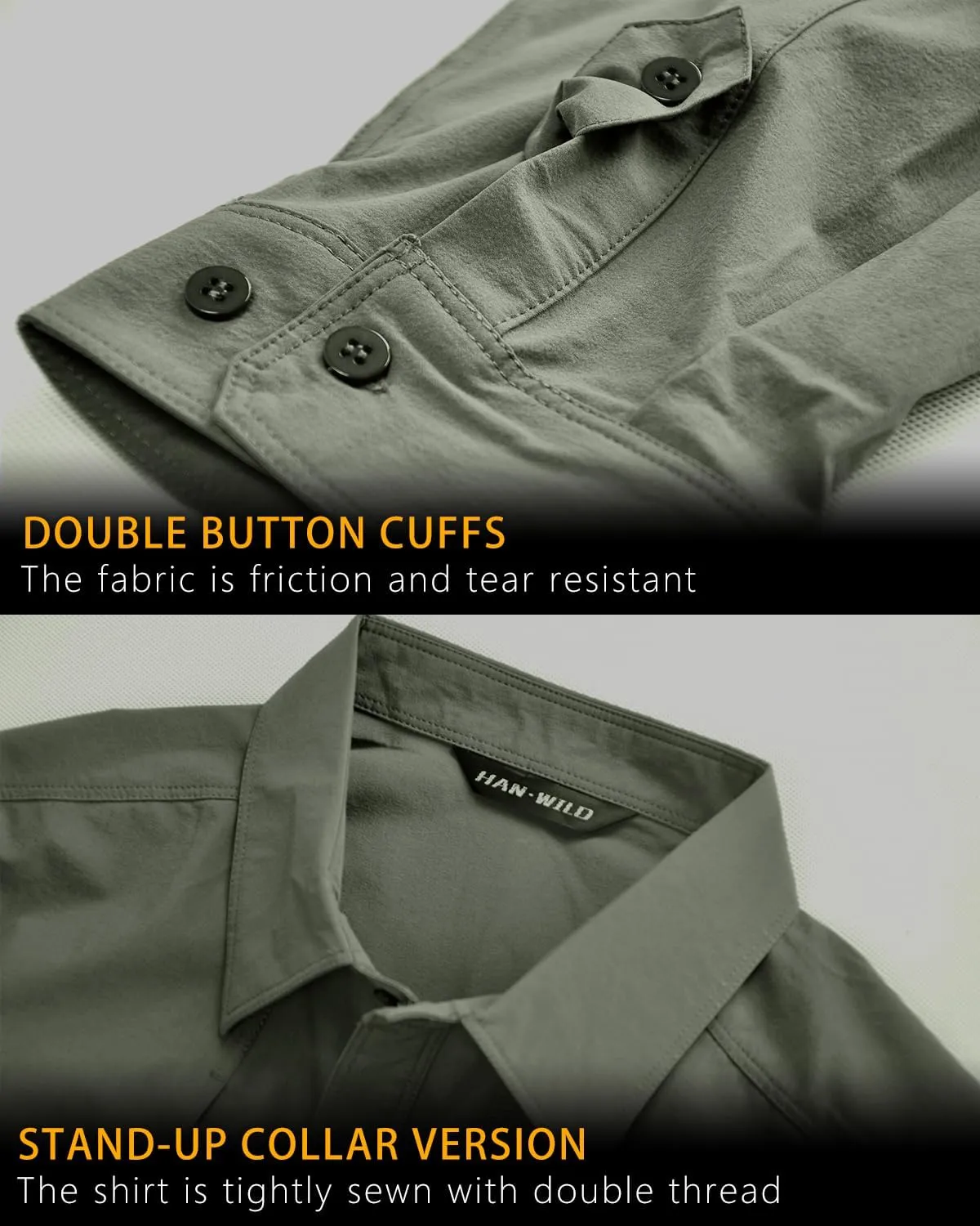 Men's Tactical Shirts Breathable Quick Dry Long Sleeve Fishing Shirt Sun Protection Outdoor Lightweight Button-Up Work Shirt