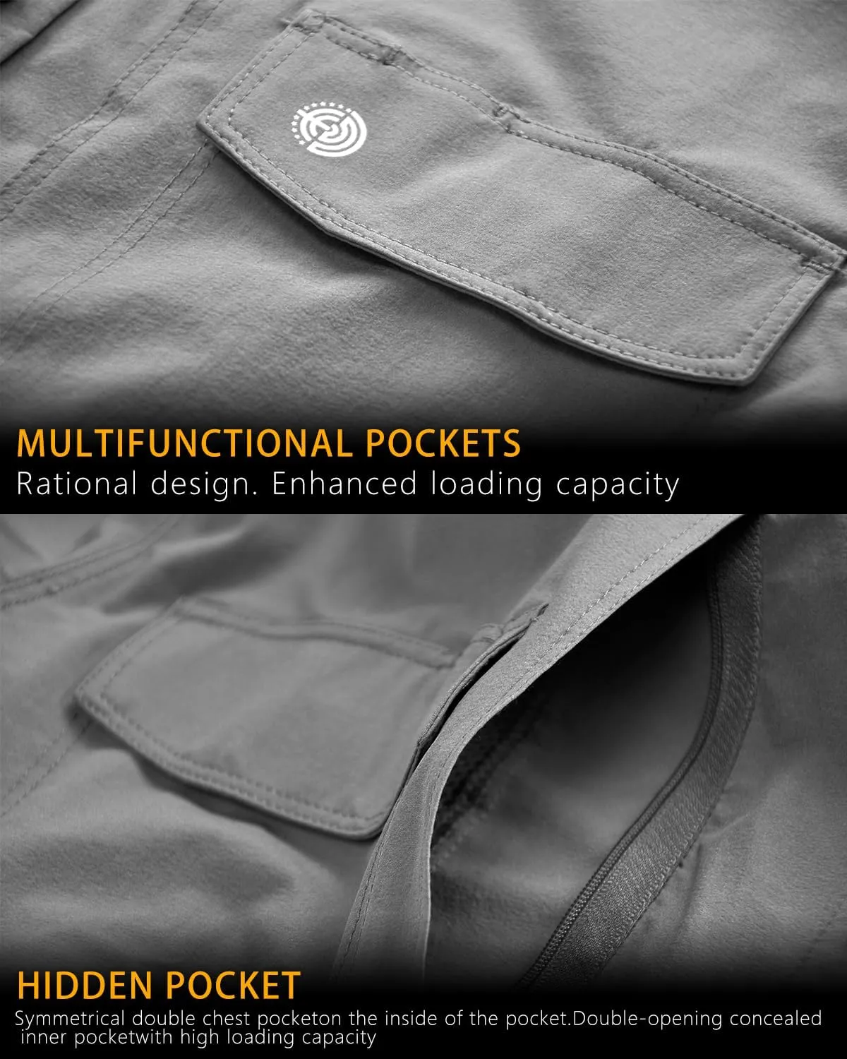 Men's Tactical Shirts Breathable Quick Dry Long Sleeve Fishing Shirt Sun Protection Outdoor Lightweight Button-Up Work Shirt