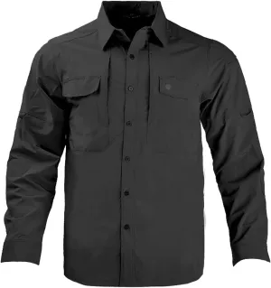 Men's Tactical Shirts Breathable Quick Dry Long Sleeve Fishing Shirt Sun Protection Outdoor Lightweight Button-Up Work Shirt