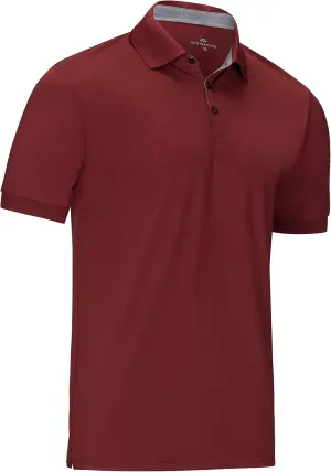 Mio Marino Golf Polo Shirts for Men - Dry Fit - Ultra-Thin Breathable Fabric