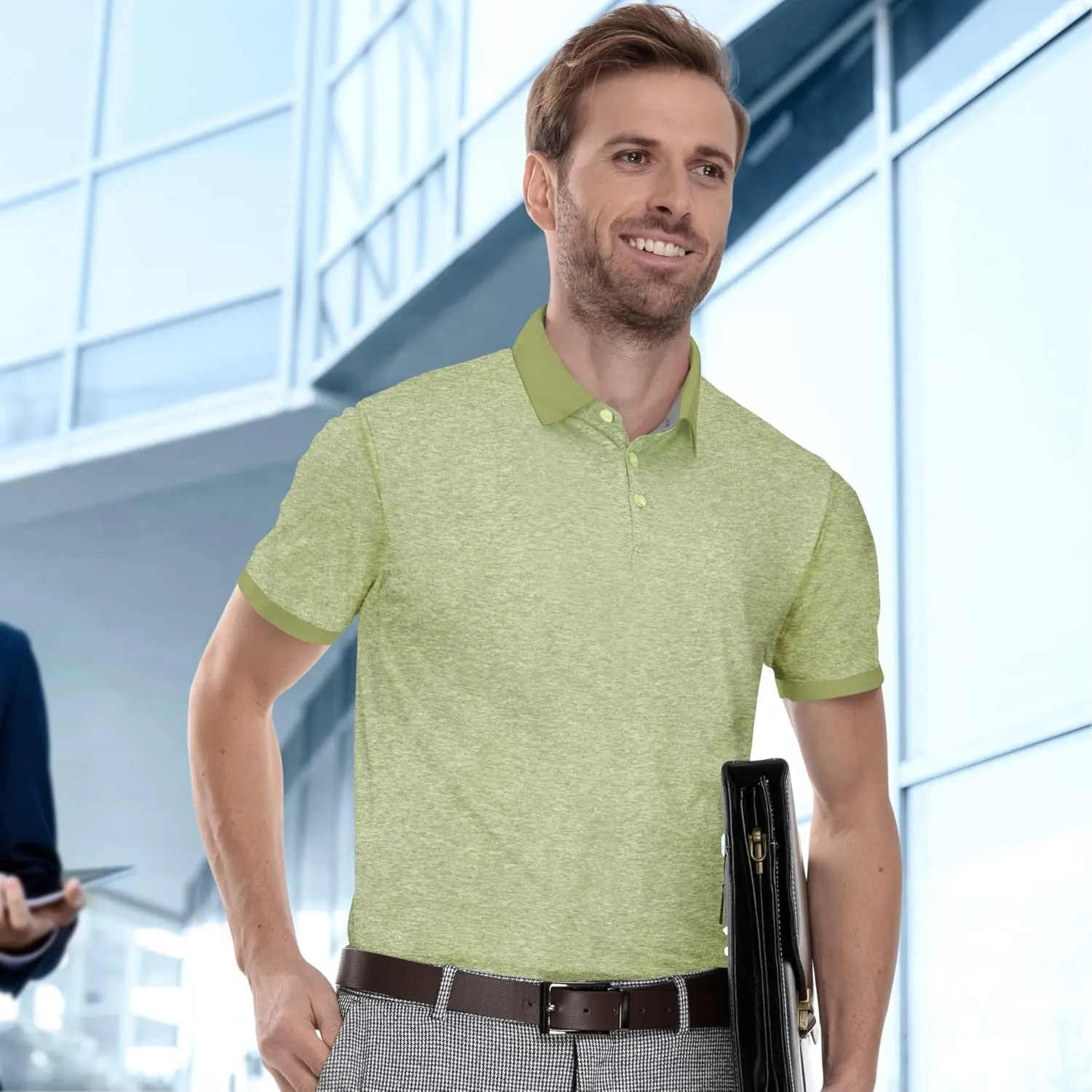 Mio Marino Golf Polo Shirts for Men - Dry Fit - Ultra-Thin Breathable Fabric
