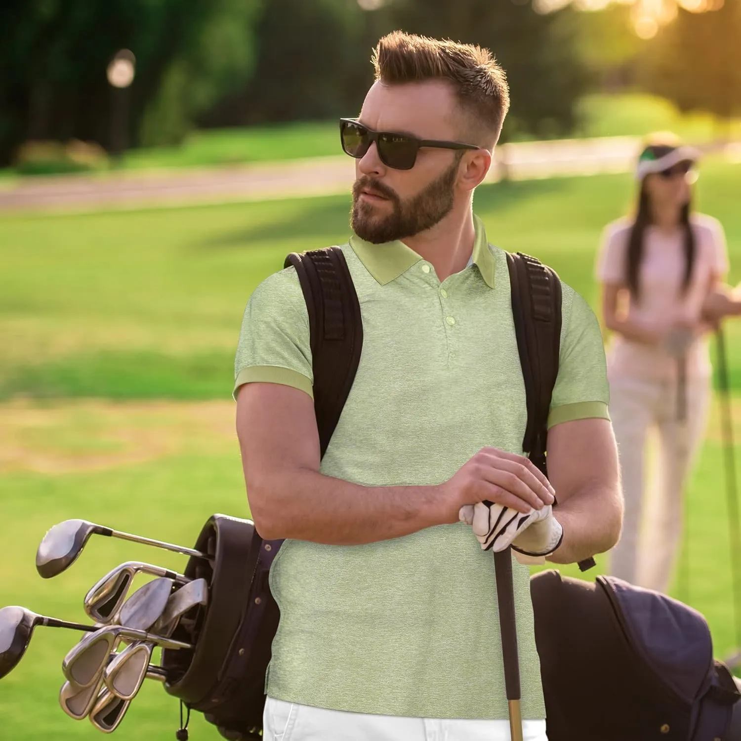 Mio Marino Golf Polo Shirts for Men - Dry Fit - Ultra-Thin Breathable Fabric