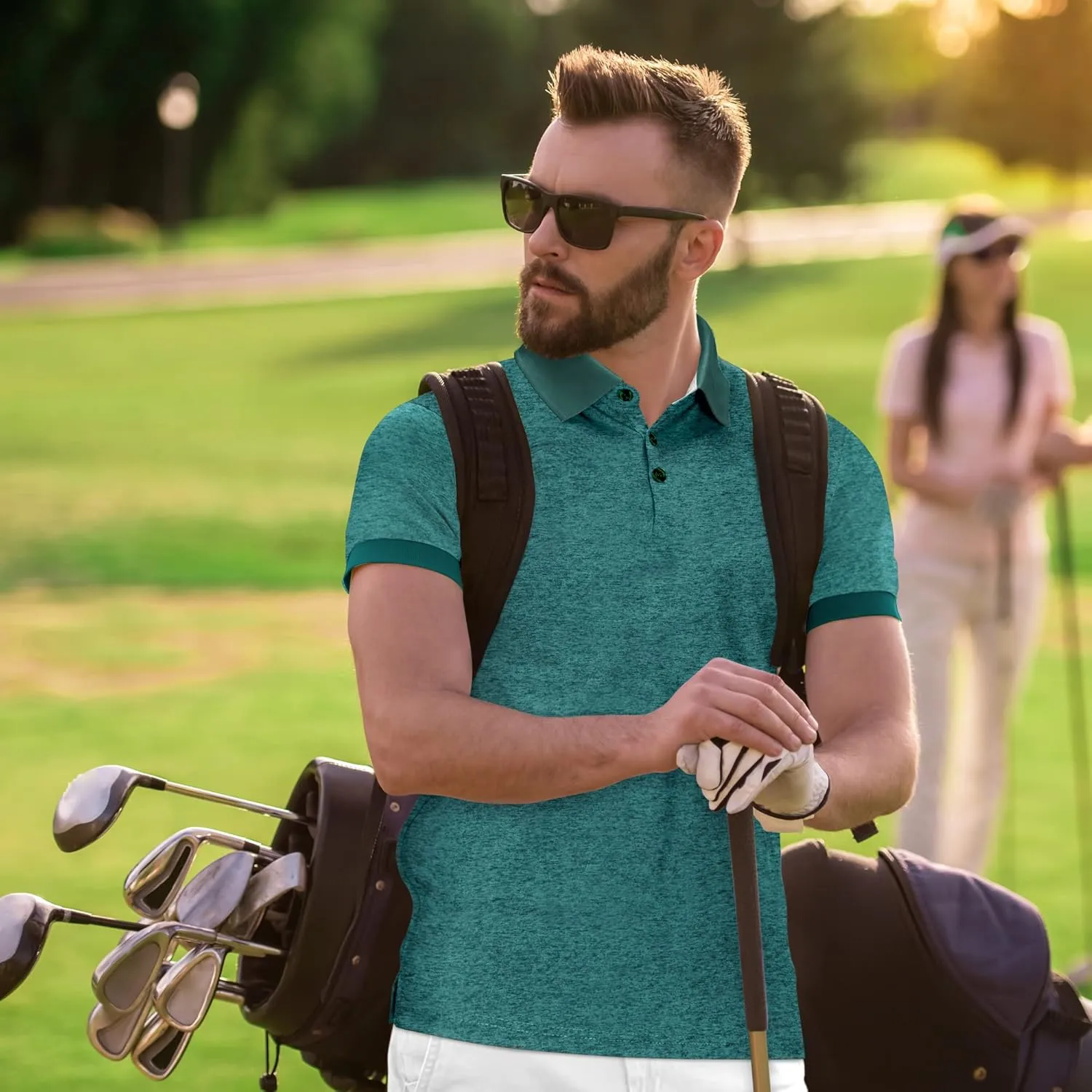 Mio Marino Golf Polo Shirts for Men - Dry Fit - Ultra-Thin Breathable Fabric