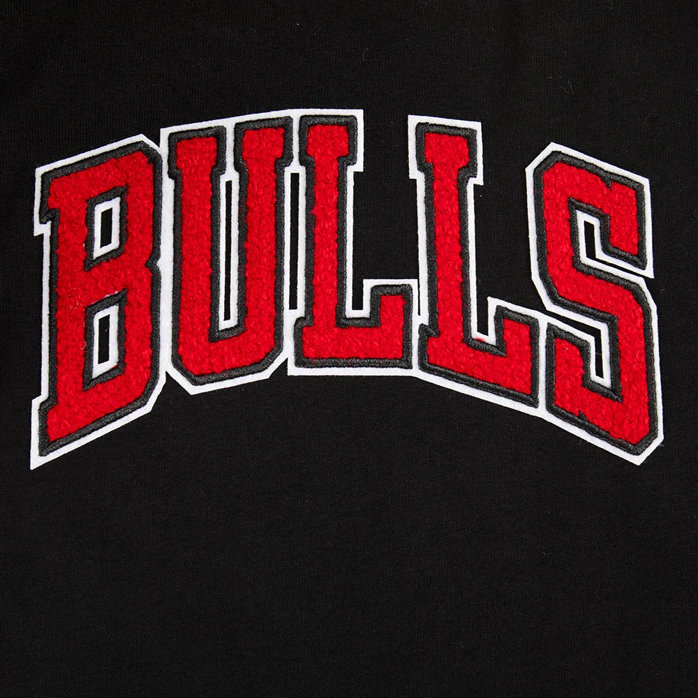 NBA CHICAGO BULLS CLASSIC TODDLER BOYS SHORT SLEEVE STRIPED RIB TEE (BLACK/RED)