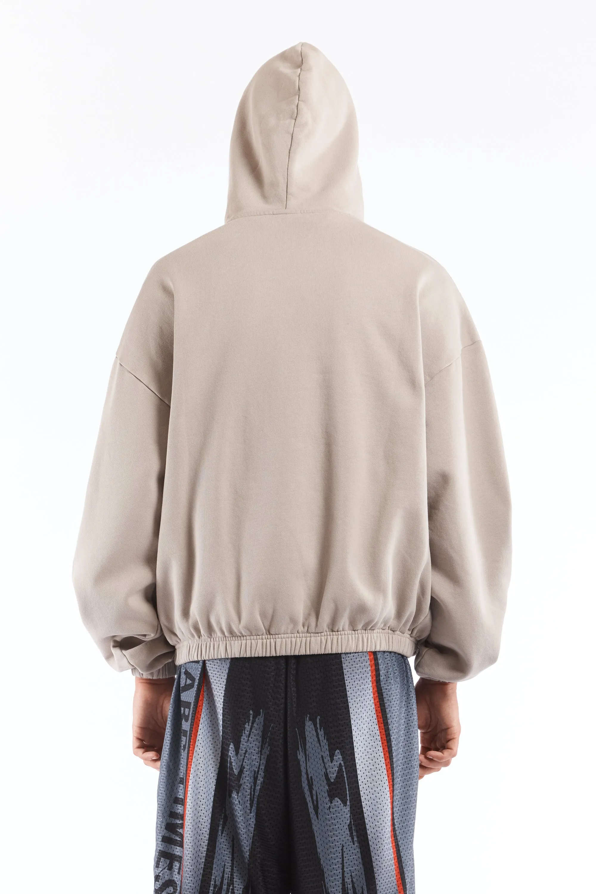 Og Logo Mask Hoodie Taupe
