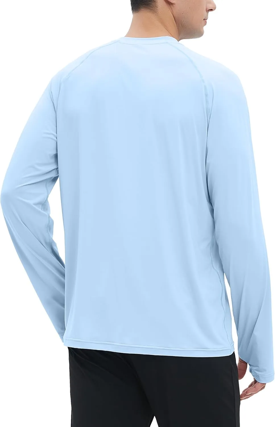 Riverruns UPF 50  Men's Long Sleeve Cooling Quick Dry Shirt Sun Breathable Shirt Thumbhole Shirts Rash Guard for Fishing Swim