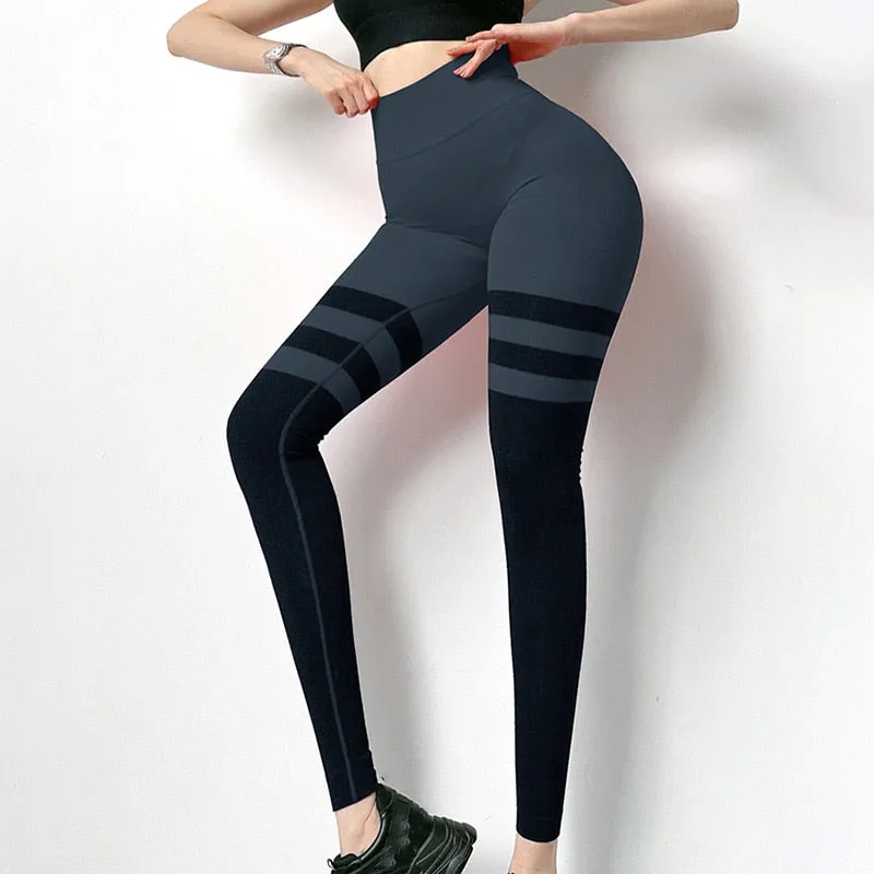 Seamless Yoga Pants Stretchy High Waist Compression Tights