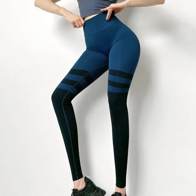 Seamless Yoga Pants Stretchy High Waist Compression Tights