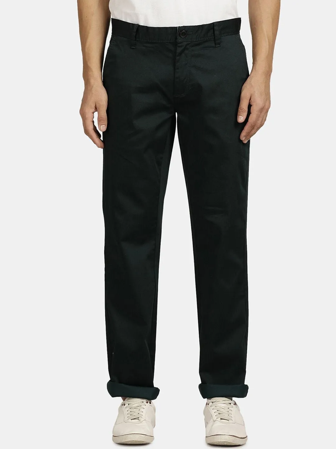 T-Base Men Mid-Rise Regular Trousers