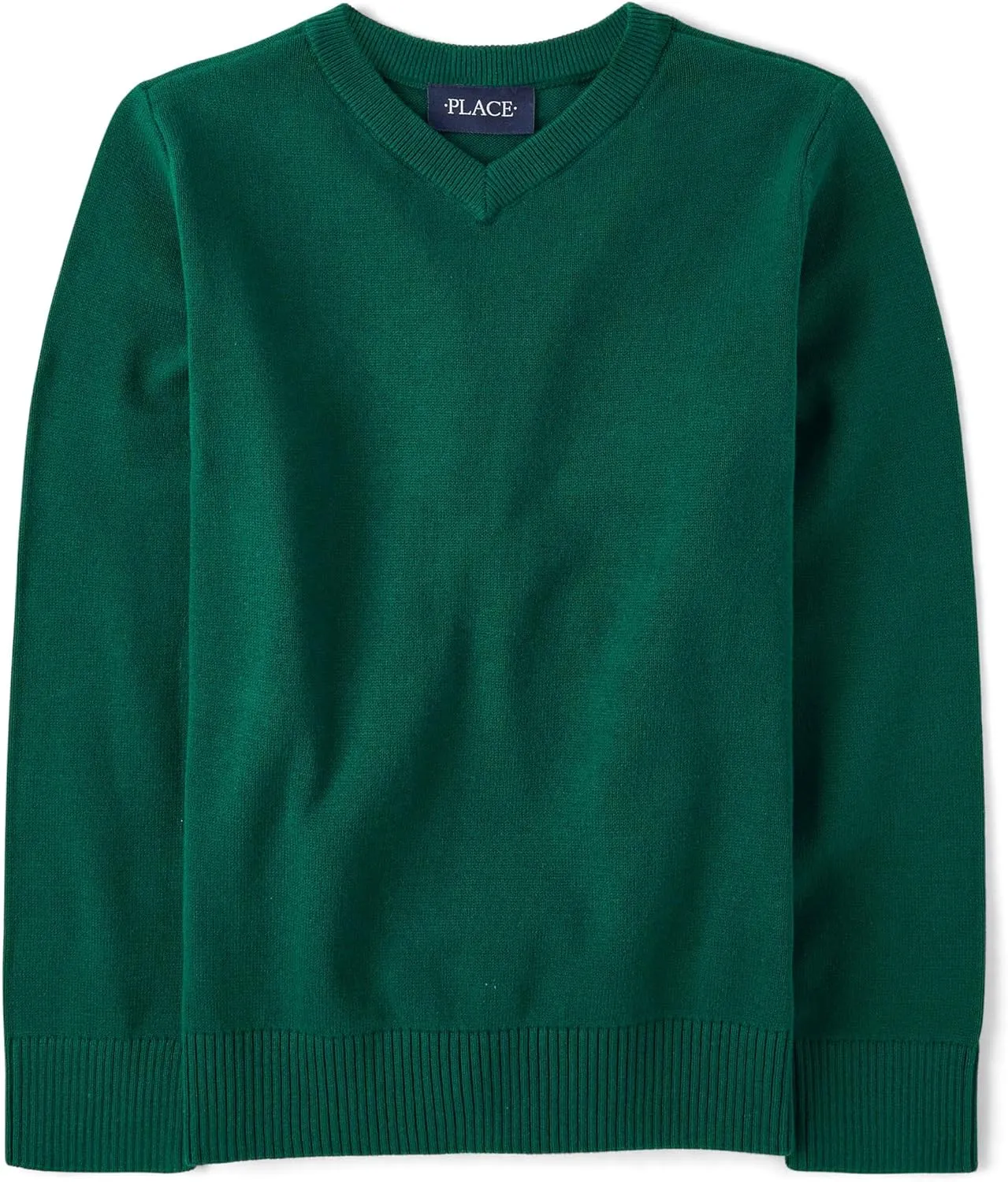 The Children's Place Boys' Long Sleeve V-Neck Pullover Sweater