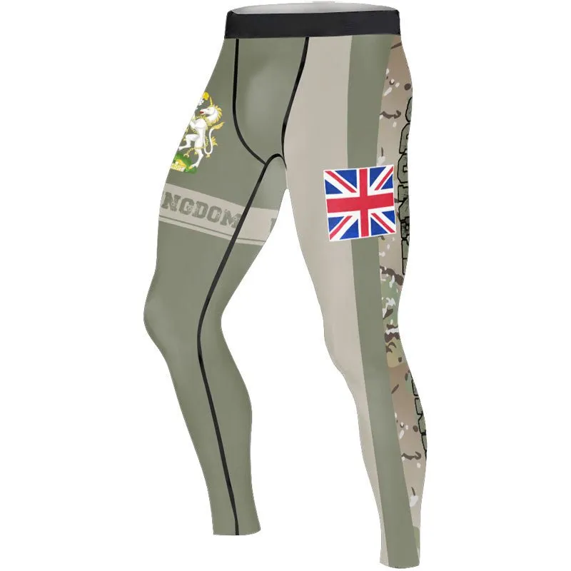 UK Coat of Arms Men's Compression Leggings