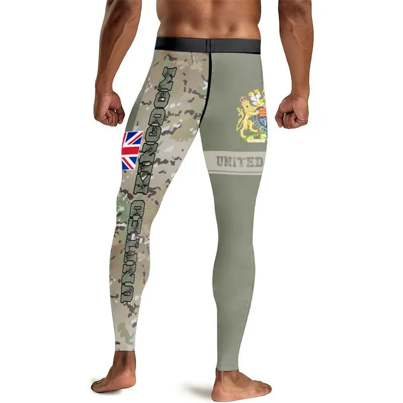 UK Coat of Arms Men's Compression Leggings