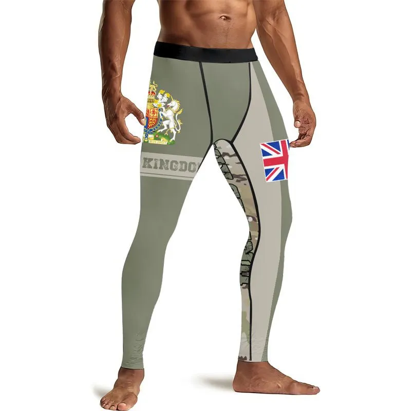 UK Coat of Arms Men's Compression Leggings