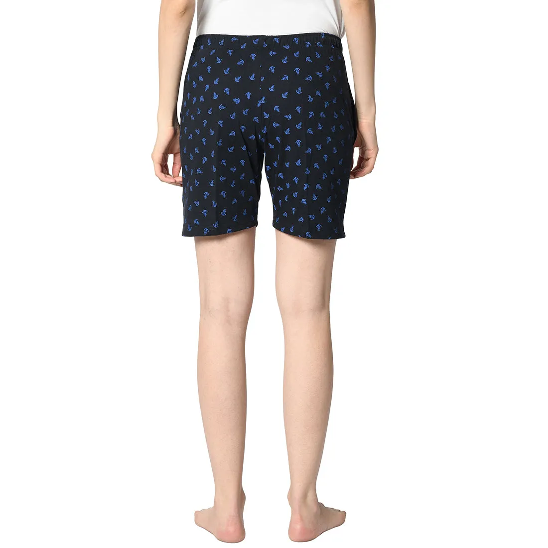 Vimal Jonney Dark Blue Shorts For Women's