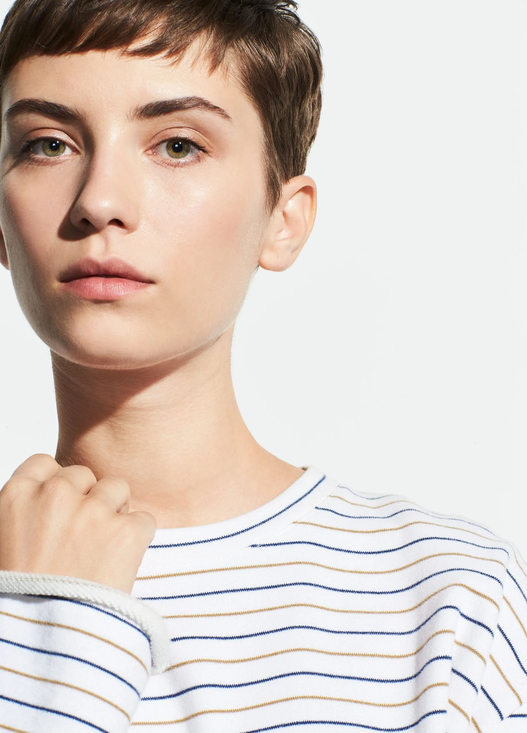 VINCE - Tri-Stripe Long Sleeve Pullover