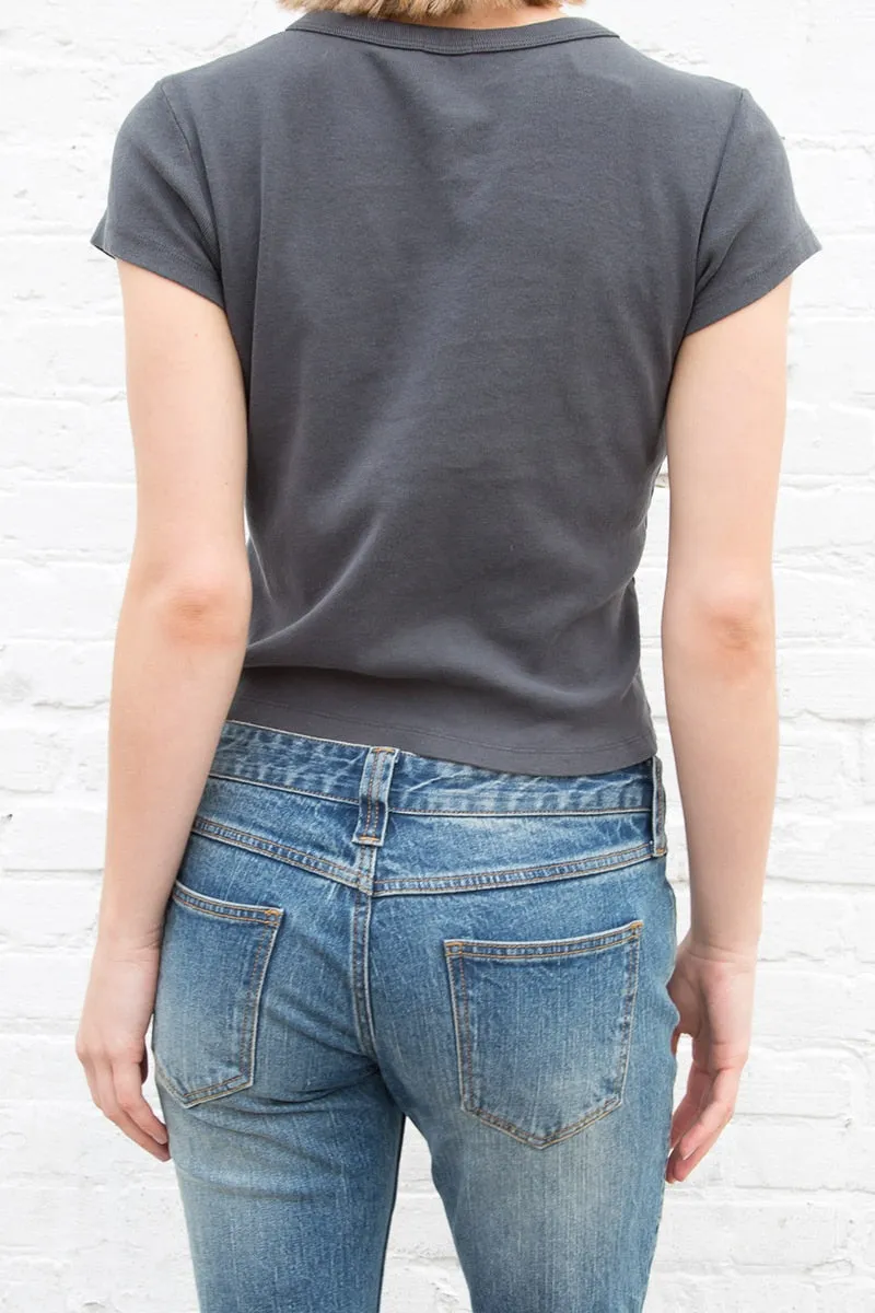 Vintage Cotton T-shirts Cute Cartoon Print Short Tees Soft Tops Chic