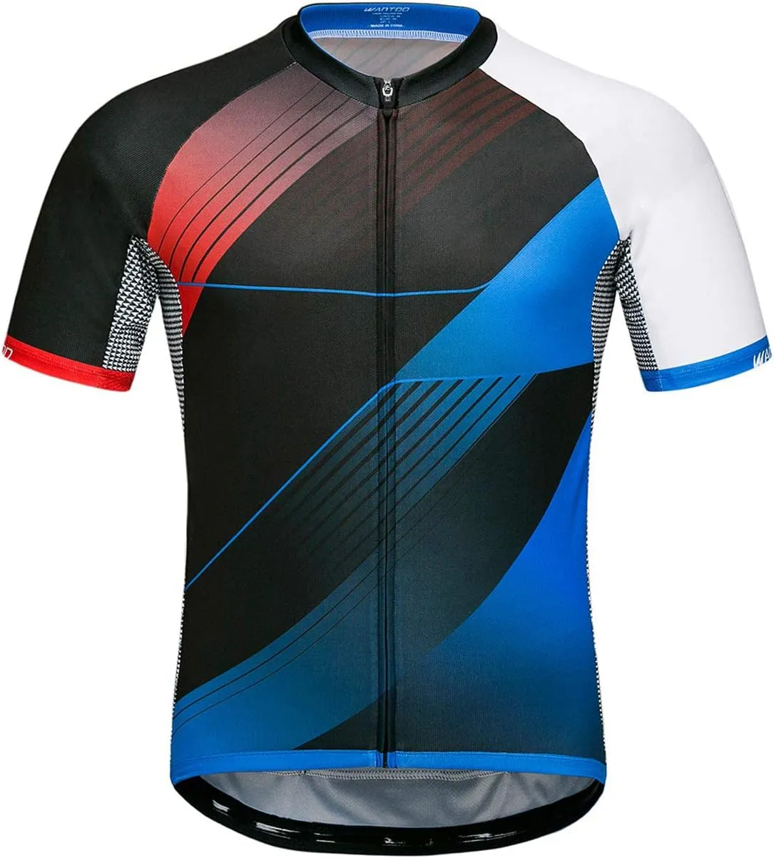 wantdo Men's Cycling Jerseys Mountain Bike MTB Jersey Short Sleeve Bike Shirts Breathable Quick Dry Cycling Clothing