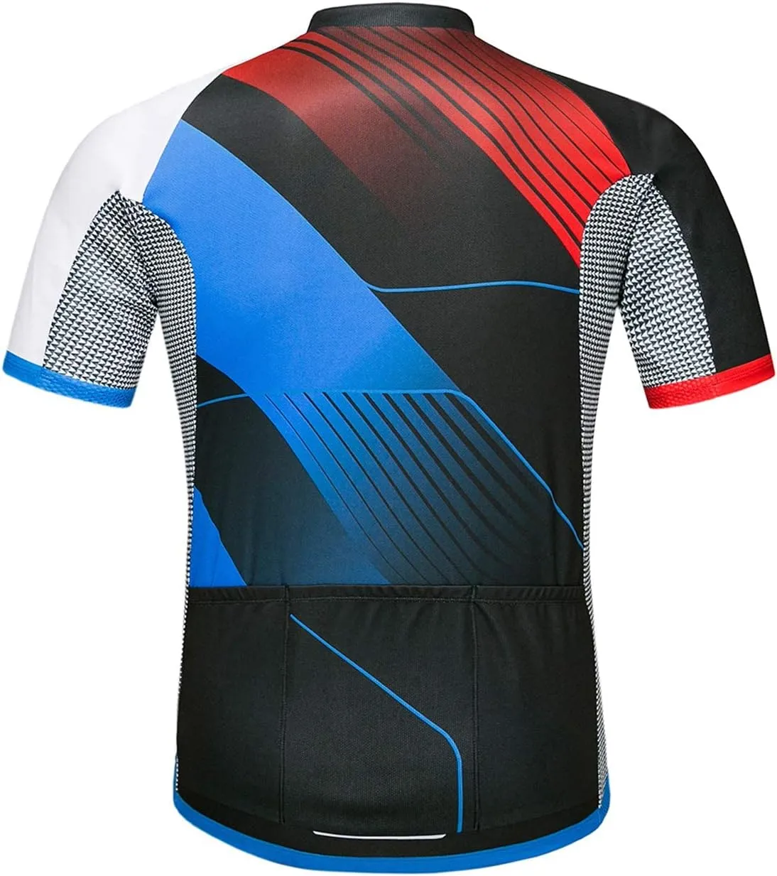 wantdo Men's Cycling Jerseys Mountain Bike MTB Jersey Short Sleeve Bike Shirts Breathable Quick Dry Cycling Clothing