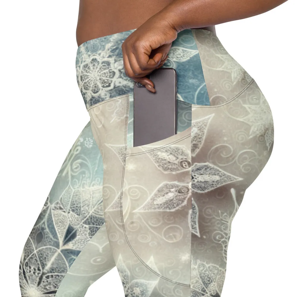 Whimsical Winter Wear Leggings with Pockets