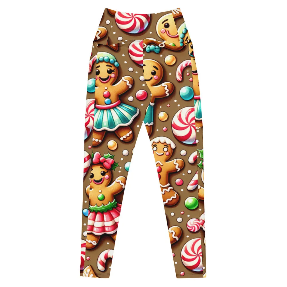 Whimsical Winter Wear Leggings with Pockets