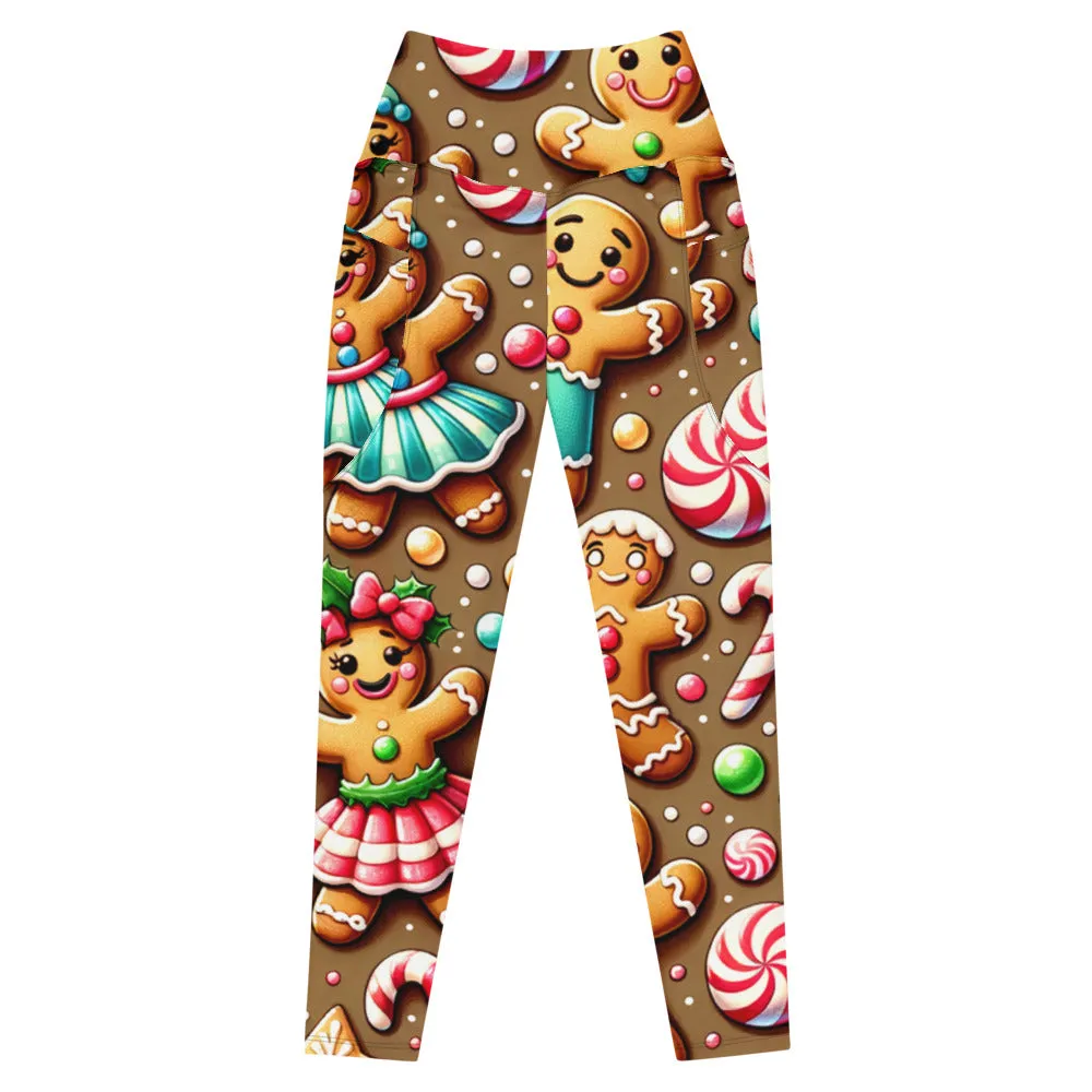Whimsical Winter Wear Leggings with Pockets