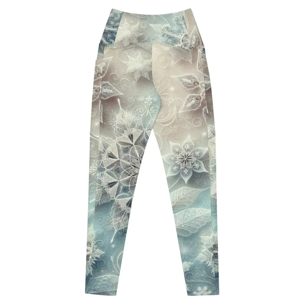 Whimsical Winter Wear Leggings with Pockets