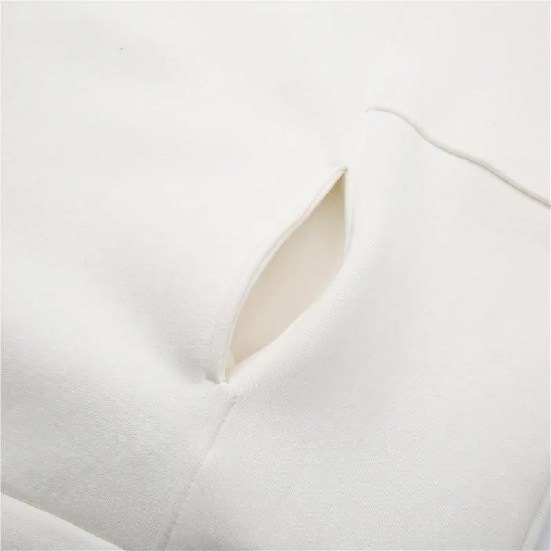 Women Round Neck Zipper Loose Hoodies Sweaters